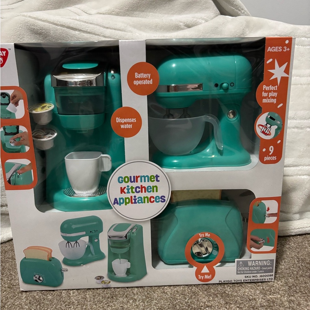 Gourmet Kitchen Appliances Play Set - Teal